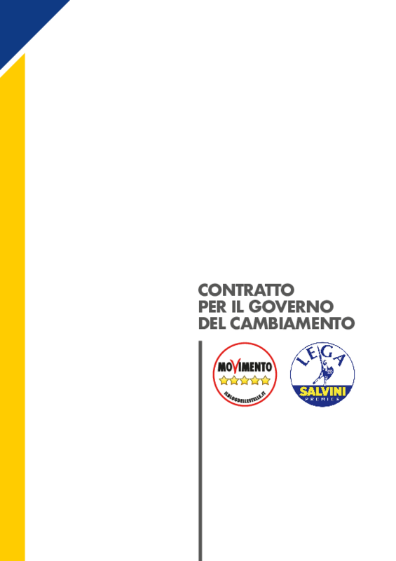 M5S - Lega_contratto Governo del Cambiamento