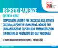 Decreto capienze Schede ALI