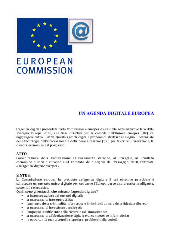 Agenda digitale europea