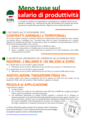 Cisl Veneto. Volantino salario produttività_ regole ed esempi_ gennaio 2013