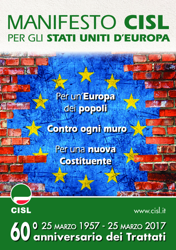 Manifesto Cisl "Per gli Stati Uniti d'Europa"