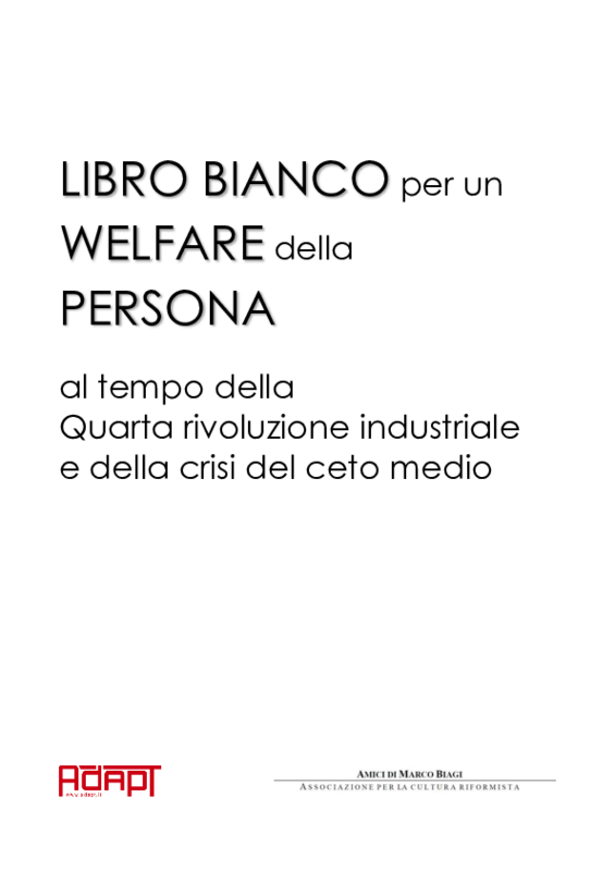 2017 libro bianco sul welfare