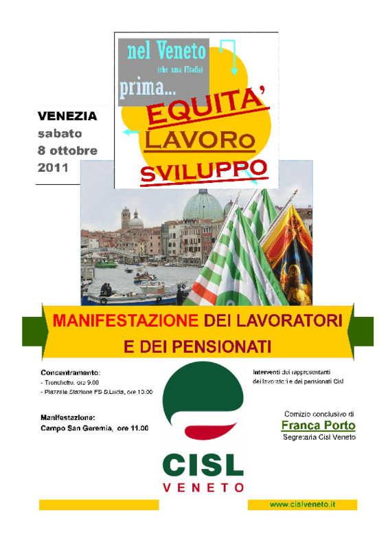 Volantino A4 manifestazione