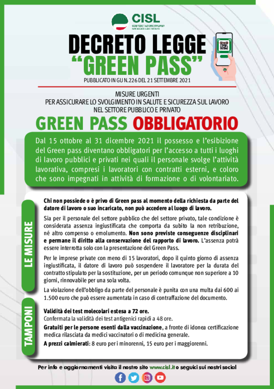Volantino GreenPass