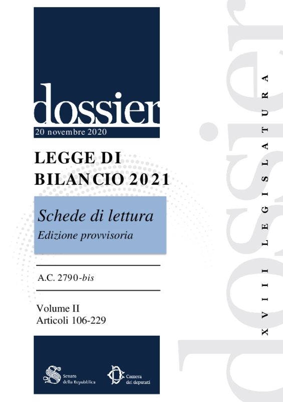 Dossier DDL Bilancio 2021 vol II