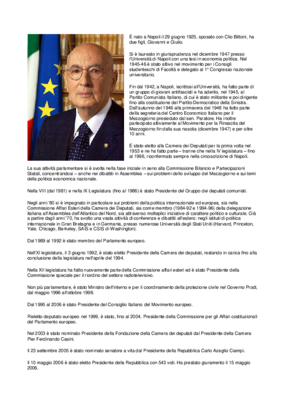 Giorgio Napolitano_biografia