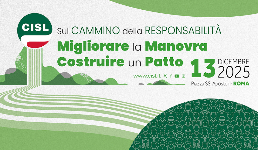 manifestazione nazionale cisl roma 13 dicembre 2025