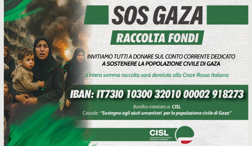 raccolta fondi per Gaza