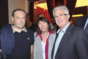 Da sinistra Nereo Marcon, Franca Porto, Raffaele Bonanni